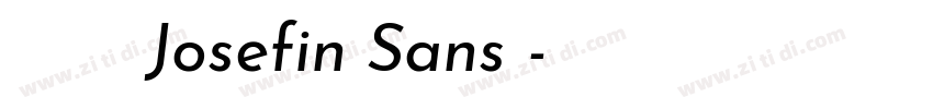 商用需购买授权Josefin Sans 字体转换